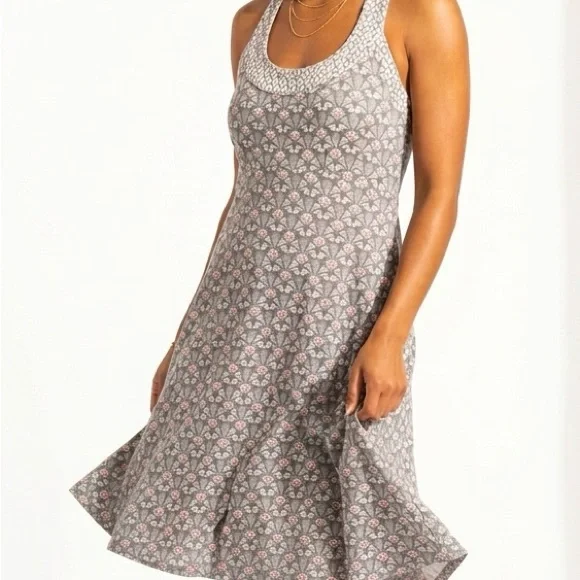 prAna Cali Dress Moonrock Geometric Racerback Athletic Dress (XS) - Picture 1 of 9